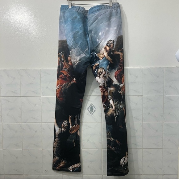 Left Point Loose Fit Pants XL Streetwear Classic Art Painting Skater Avant Garde - Picture 9 of 14